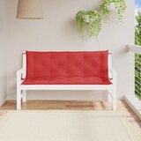 vidaXL Blazina za vrtno klop 2 kosa rdeča 150x50x7cm oxford tkanina Cene