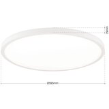Orion LED prigušiva plafonska svetiljka DISC LED/46W/230V 2700/3000/4000K prečnik 60 cm bela | Eponuda.com