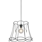 QAZQA Retro viseča svetilka črna 45 cm - Granny Frame | Shoptok.si