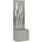 vidaXL Vrtni Sadič s Dekorativnom Pločom Rđa 50 x 140 cm Otporni čelik | shoptok.hr