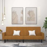  The Living Store Kavč dvosed z ležiščem rjav žamet - Raztegljiv Kavč, (21494971) | Shoptok.si