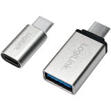 Logilink USB-C adapter set, C M to USB-A F C M to Micro-USB F, silver, AU0040 | ePonuda.com