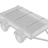 vidaXL pogodno za ravni nosač cerade 3 pcs Srebrno 100-145 cm Aluminij | shoptok.hr
