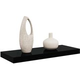  Plutajuća zidna polica visoki sjaj crna 60 x 23,5 x 3,8 cm MDF | shoptok.hr