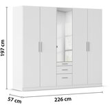 home24 OMARA S KLASIČNIMI VRATI, bela | Shoptok.si
