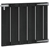  Vrtna vrata 100 x 80 cm WPC i aluminij Crna Cene