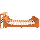 vidaXL Okvir kreveta bez madraca voštano smeđi 200x200 cm od borovine | shoptok.hr