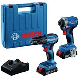 Bosch akumulatorski set GDR 18V-215 + GSB 185-Li, 2 x 2.0Ah baterija+punjač+kofer | ePonuda.com