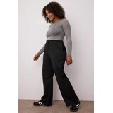 Trendyol Ženske pantalone Tbbaw26Ar00008, Crne Cene
