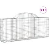  Lučne gabionske košare 13 kom 200x30x80/100cm pocinčano željezo | Eponuda.com