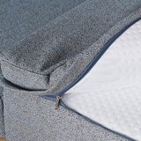Venda ZOFA S POSTELJNO FUNKCIJO, modra, rjava tekstil | Shoptok.si