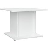 Maison Chic Klubska mizica - kavna mizica - Nizka mizica bela 55,5x55,5x40 cm iverna plošča, (21754105) Cene