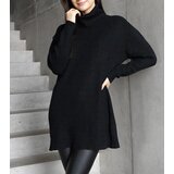 Gemre Long black soft turtleneck sweater Kali | Shoptok.si