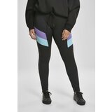 Urban Classics ladies color block leggings black/ultraviolet Cene