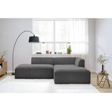 Bobochic Paris Tamno siva kutna garnitura od samta (s desnim kutom/u obliku slova L) Megeve – | shoptok.hr