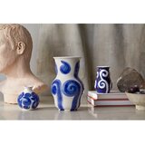 Kähler Design Modra lončena ročno poslikana vaza Tulle – | Shoptok.si