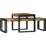 vidaXL Set od 2 stolića za kavu od masivnog drva manga | shoptok.hr