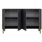 Hanah home komoda s ladicama, antracit Slike