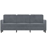 vidaXL Trosed temno siv 180 cm žamet | Shoptok.si