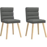 Maison Chic Jedilni stoli - Vzorci stoli 2 kosa temno sivo blago A552, (22031961) | Shoptok.si