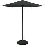 vidaXL Vrtni Parasol s Podnožjem 230 x 230 cm Poliester Pravokutni - Antracit 2 3 x 2 3 m s podlogom Cijene