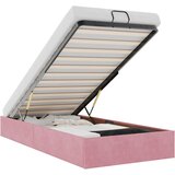 Maison Chic Otomanski Posteljni okvir - Enojna postelja - Postelja za odrasle brez vzmetnice roza 80x200 cm žamet-J1950, (21766688) | Shoptok.si