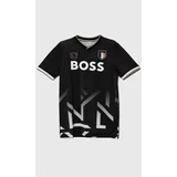 Boss Otroška kratka majica črna barva, J50651