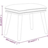  Stolček za noge siv 45x29,5x35 cm umetno usnje, (20983763) | Shoptok.si