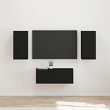  Set TV komoda 6 kom. Crna Konstruirano drvo | shoptok.hr