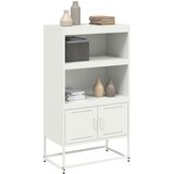  Visoka komoda bijela 68,5 x 38,5 x 123,5 cm čelična | shoptok.hr