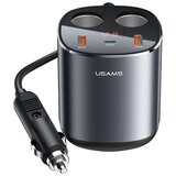 Usams CC151 C28 245W 2A+C 3 Ports + Dual Cigarette Lighters Digital Display auto punjač | Eponuda.ba