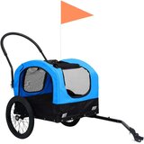  2-u-1 prikolica za bicikl i kolica za kućne ljubimce plavo-crna | shoptok.hr