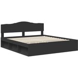  okvir za krevet crna 180 x 200 cm čvrsto borovo drvo | shoptok.hr