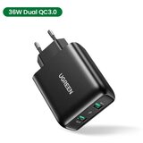 Ugreen CD161 USB Brzi punjač 3.0 2xUSB 36W cene