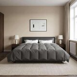 Puni Polna celoletna prevleka Svetlo siva 240 x 260 cm Mikrovlakna, (5000284292) | Shoptok.si