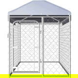  Vanjski kavez za pse s krovom 200 x 100 x 125 cm | shoptok.hr