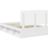  Konstrukcija postelje Bela 120 x 200 cm Masivno borovo les, (5000102876) | Shoptok.si
