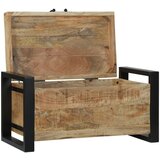 vidaXL Shrambne Škatle Naravni les Trden mangov les 60 x 30 x 30 cm Cene