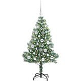 vidaXL Umjetno božično drevo s snežno obloženimi vejicami in LED lučko | Shoptok.si