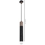  Luster na sajli SOLO 1xGU10/MR11/40W/230V crna | Eponuda.com
