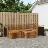  Set vanjskih sofa 6 kom. Prirodna Čvrsto drvo akacije | shoptok.hr