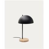 Kave Home Črna/v naravni barvi namizna svetilka s kovinskim senčilom (višina 48,5 cm) Catlar – | Shoptok.si