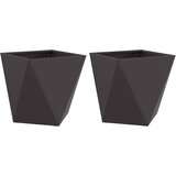  Sadilica 2 pcs Crna 40 x 40 x 40 cm Čelik | shoptok.hr
