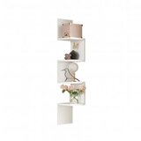 Kalune Design Bela stenska knjižna polica 22x117 cm Laura - Kalune Design | Shoptok.si