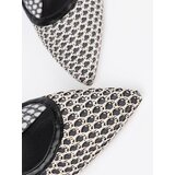 GOODIN Black openwork pumps with a low heel | Shoptok.si