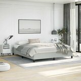  Okvir kreveta bez madraca, svijetlo sivi, kalifornijski, kraljevski baršun | shoptok.hr