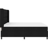  Krevet s opruga kutije s jastukom Crna 200 x 180 cm tkanina | shoptok.hr