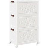 vidaXL Škatla za shranjevanje s kolesi 75 L 64x39,5x110,5 cm | Shoptok.si