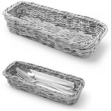 Hendi Košarica za jedilni pribor vilice noži žlice melanž siva 270x100x45 mm - 426081, (21567783) | Shoptok.si