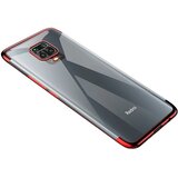 IZMAEL.eu Ohišje Clear Color s barvnim robom za Xiaomi Redmi Note 9 - Rdeča | Shoptok.si